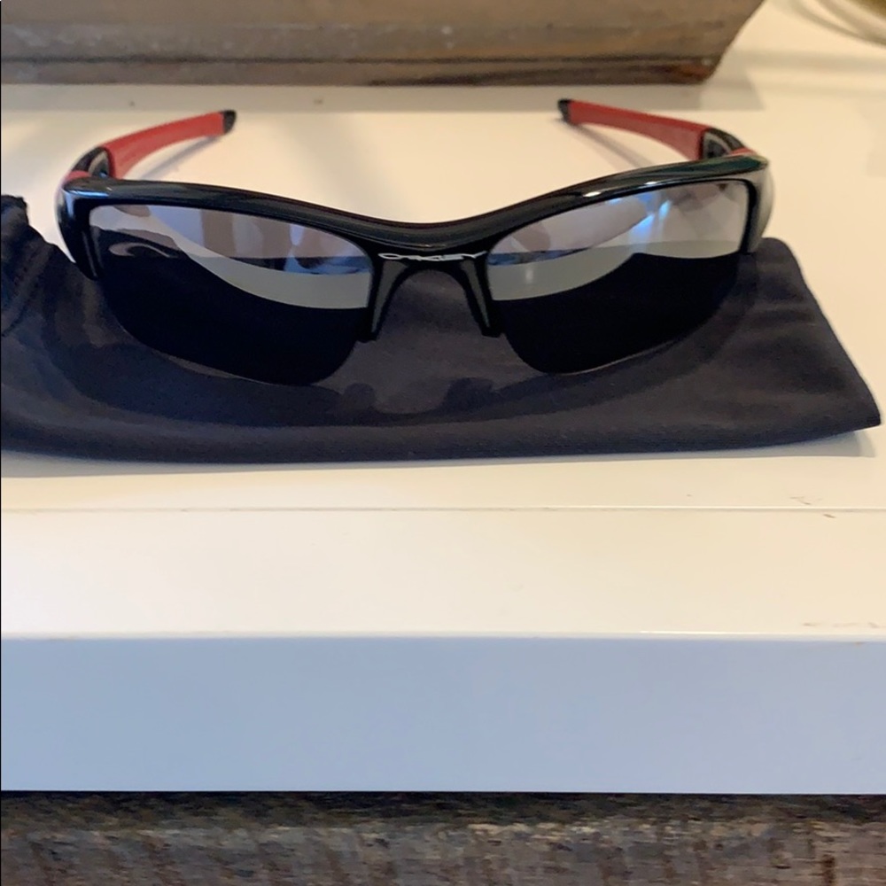 Oakley Flak Jacket USC Sunglasses Red and Black